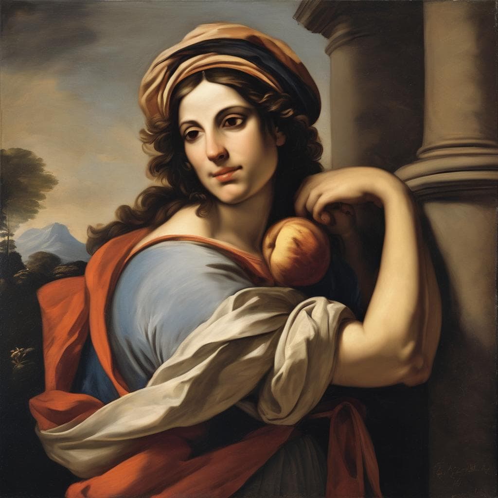 Ομορφη νεαρή γυναίκα με ρομαντικό περιβάλλον, χαρακτηριστικό ζωγραφικό πορτραίτο στην ιστορία.